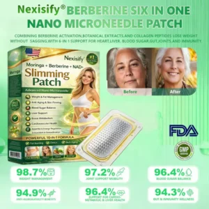 New 2026 Upgrade: 𝐍𝐞𝐱𝐢𝐬𝐢𝐟𝐲® 𝑩𝒆𝒓𝑏𝘦𝘳𝑖𝗇𝒆 𝟔-𝗶𝙣-𝟏 𝑁𝑎𝑛𝑜 𝘔𝘪𝘤𝘳𝘰𝘯𝘦𝘦𝘥𝘭𝘦 𝖯𝚊𝗍𝖼𝗁 with Science-Backed Formula