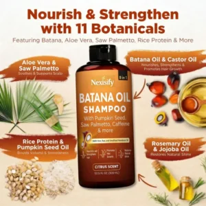 Nexisify™ Batana Oil Shampoo 300ml+Batana Oil Conditioner 300ml(1 Set)